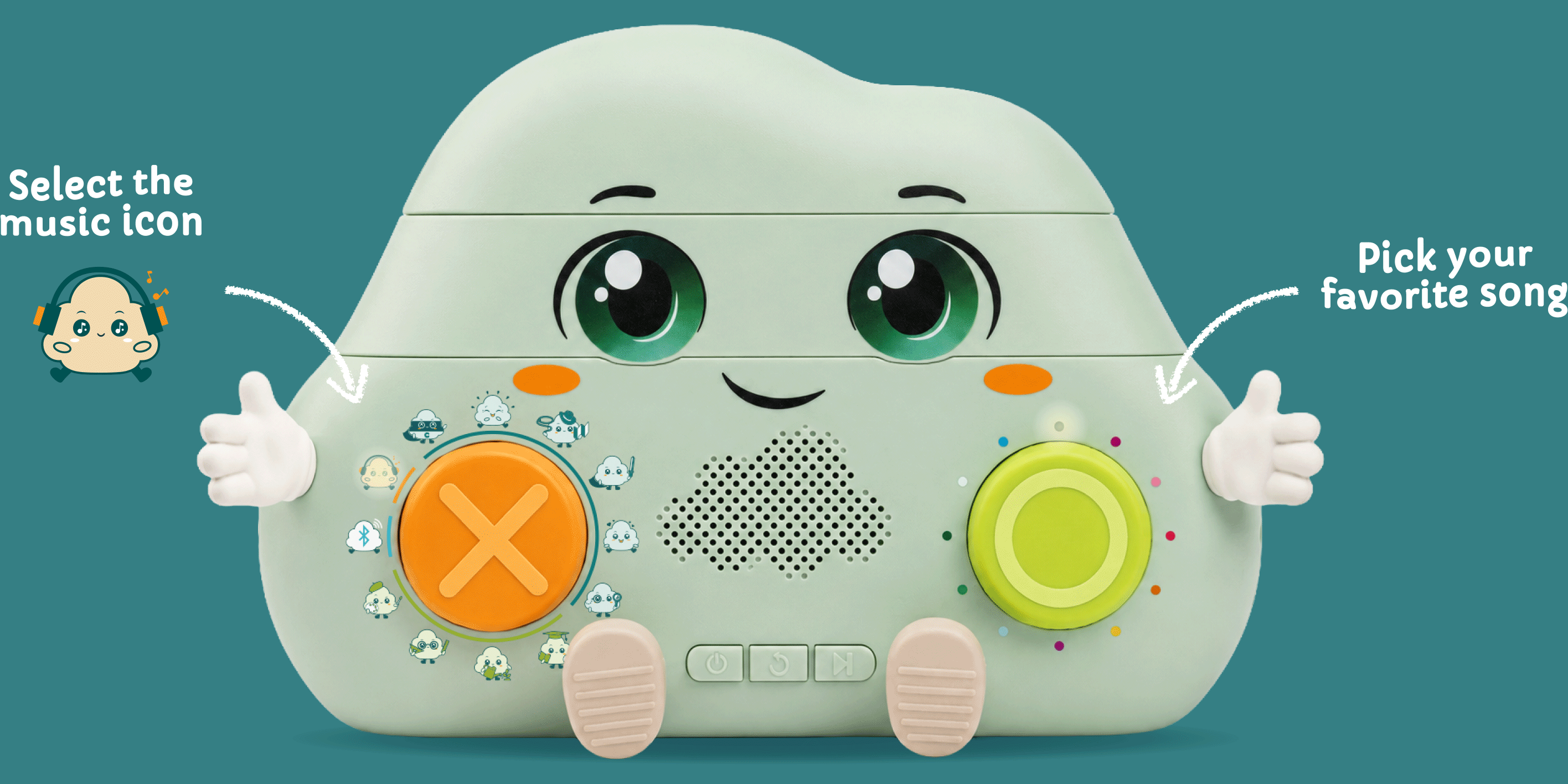 To select music on your CloudKids™